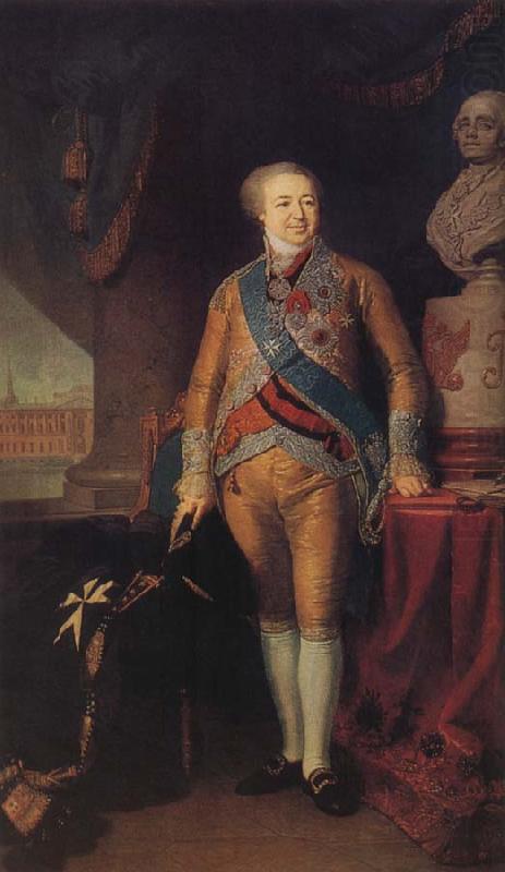 Vladimir Borovikovsky Portrait of Prince Alexander Kourakine china oil painting image